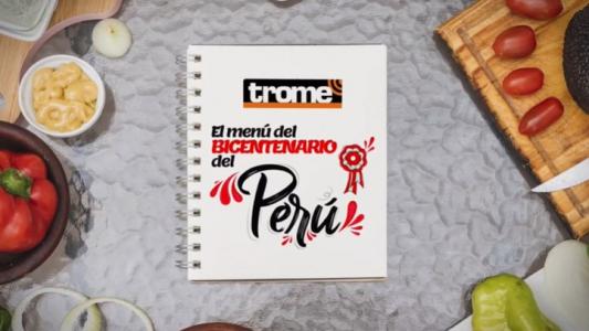 Trome - Menú del Bicentenario